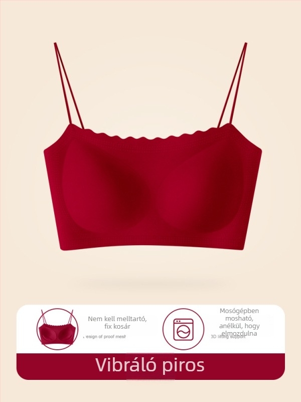 Meiya Ting varrat nélküli melltartó rögzített dupla vállpántokkal, teljes kosár, vékony formázott kosár, légáteresztő anyag 72% nylon / 28% spandex