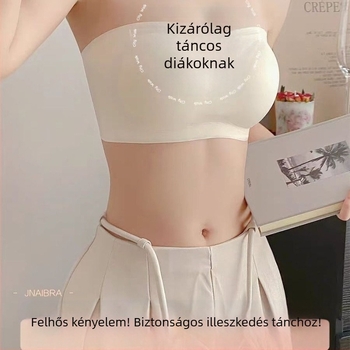 Vállpánt nélküli, párnázott melltartó kis mellekhez, push-up, csúszásmentes, seamless, átlátszatlanság elleni