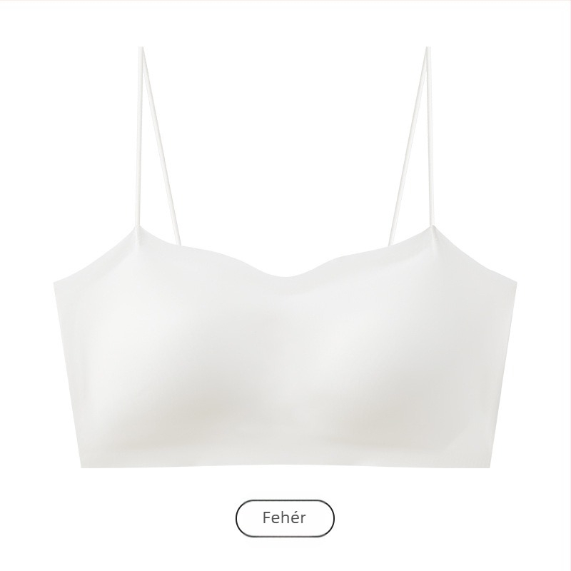 Vékony vállpántos camisole melltartó slip ruhákhoz, könnyű párnázással, szép hátsó rész, légáteresztő nylon