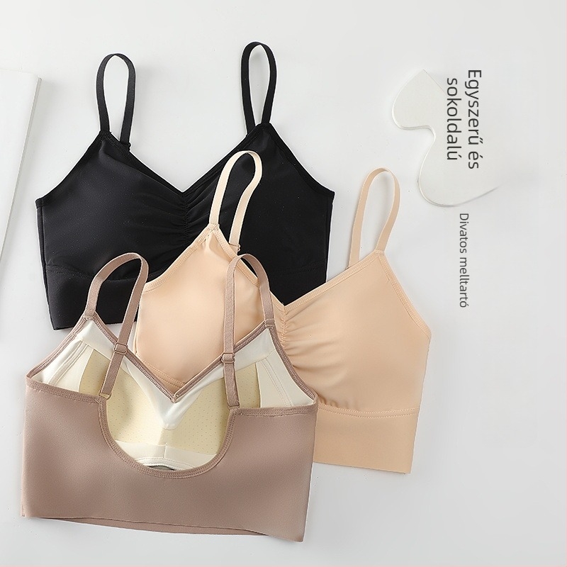 Női strapless, seamless melltartó, 5/8-es kupával, vékony formázott kosár, felső támasz, légáteresztő Spandex/Lycra