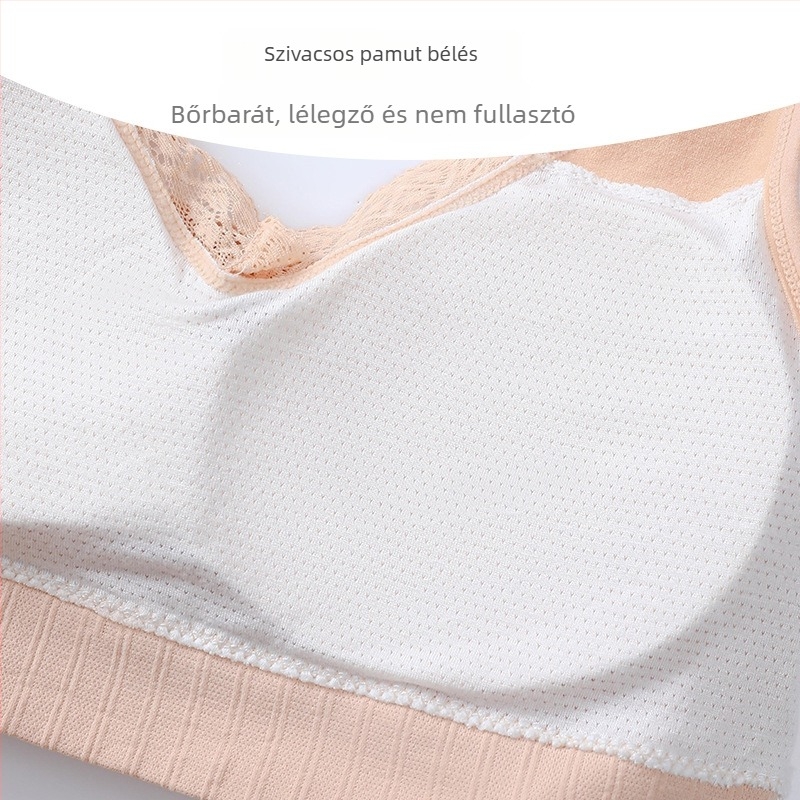 Denmi vezeték nélküli melltartó tanktop-stílusban vékony formázott kosarakkal, teljes kosár, nejlon-elasztán anyag, rögzített kettős vállpántok, lélegző és kényelmes tartás