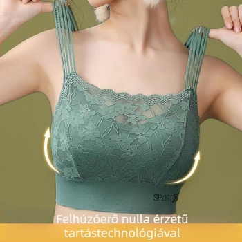 Melltartó 1/2 kosár, vékony formázott kosár, rögzített dupla vállpántok, csipke nylon anyagból pamut bélés