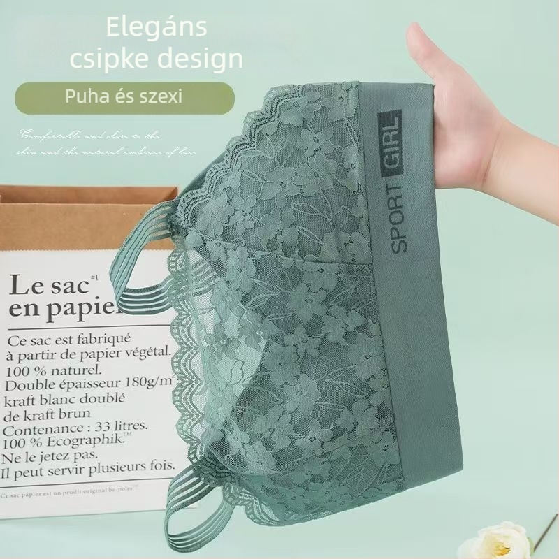 Melltartó 1/2 kosár, vékony formázott kosár, rögzített dupla vállpántok, csipke nylon anyagból pamut bélés