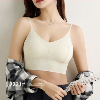 2221 Bandeau melltartó ice silk anyagból, push-up, fix kosár, kényelmes és sokoldalú