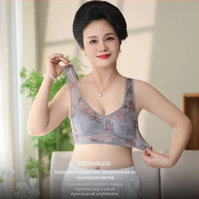 Nyári ice silk varrat nélküli melltartó, egyrészes női fehérnemű, push-up hatású, oldalsó formázó, szexi sportos top hátsóval