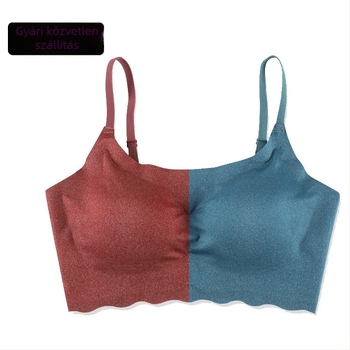 Egy részes sportos topp | 3/4 kosár, vékony formázott kosár, elülső csat, rögzített dupla vállszíj, fő anyag: spandex; bélés: spandex; Milk Silk