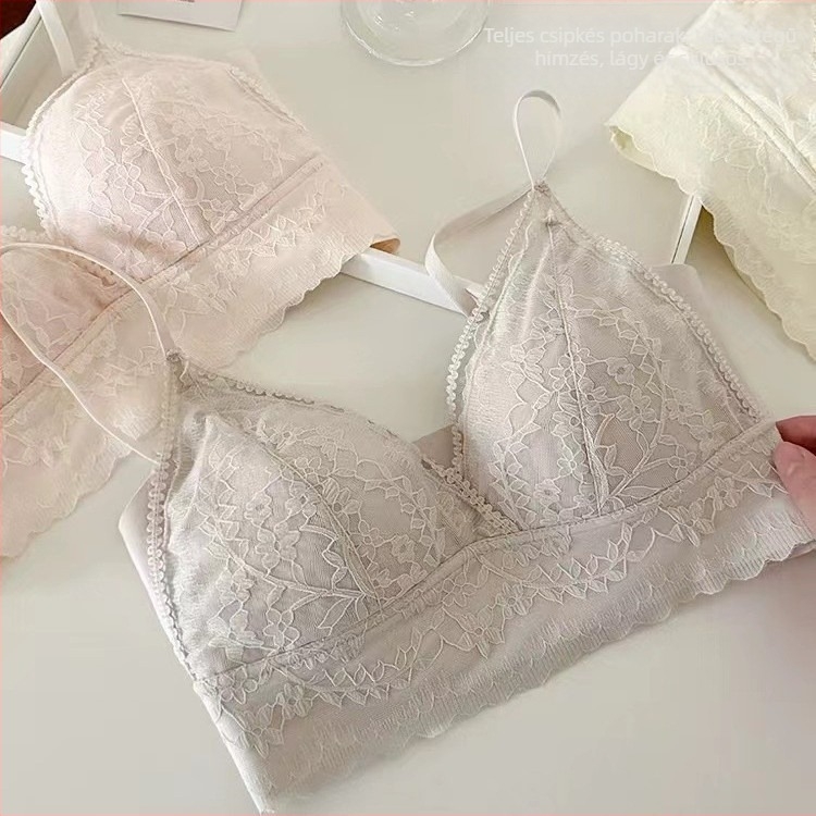 Wrap melltartó háromszög kosárral, vékony vállpántok, szép hátsó rész, nylon anyag, japán stílus, nyár 2025
