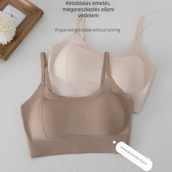 Női vállpánt nélküli melltartó kis mellekhez, vastag tömésű kosarakkal, formázó és szép hát