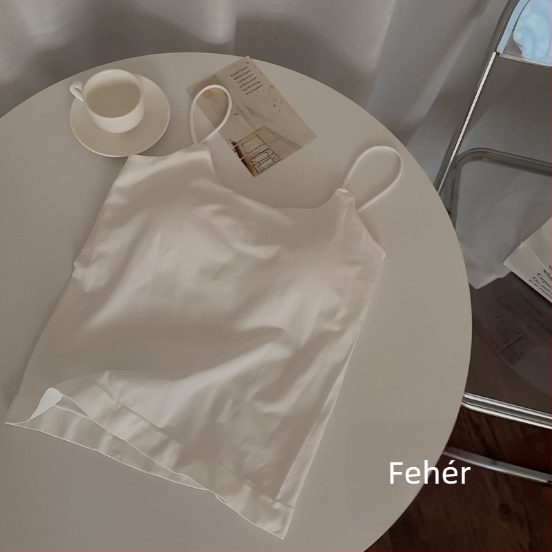 Női vállpántos top mellkas párnával, nylon-spandex anyag, karcsú vonal, nagy rugalmasság