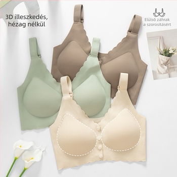 Vest-stílusú tubus top melltartó vékony formázott kosarakkal, hossz a mellkasig, Ice Silk nylon