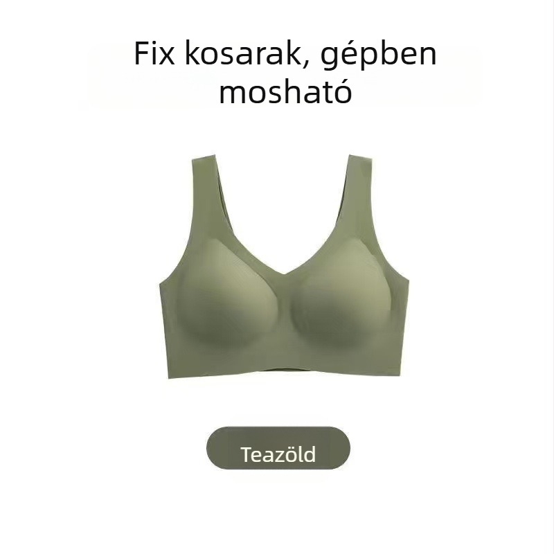 Sima varrat nélküli, egyrészes melltartó, merevített kosarakkal, plusz méret, kényelmes push-up, sportos hátsó rész