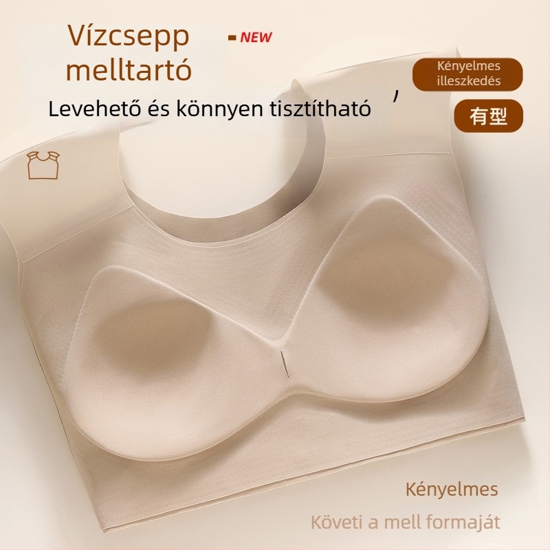 Vezeték nélküli melltartó, teljes kosár és vékony formázott kosár, bélés nylon 70–80%, fix pántok