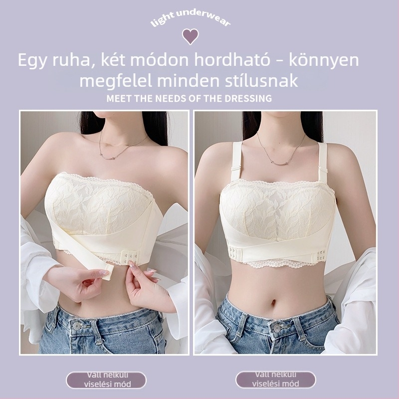 Alakító melltartó pántok nélkül, levehető dupla vállpántokkal, vékony formázott kosarakkal, hátoldali négy sor kapoccsal