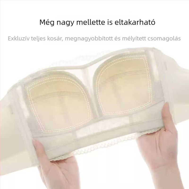 Alakító melltartó pántok nélkül, levehető dupla vállpántokkal, vékony formázott kosarakkal, hátoldali négy sor kapoccsal