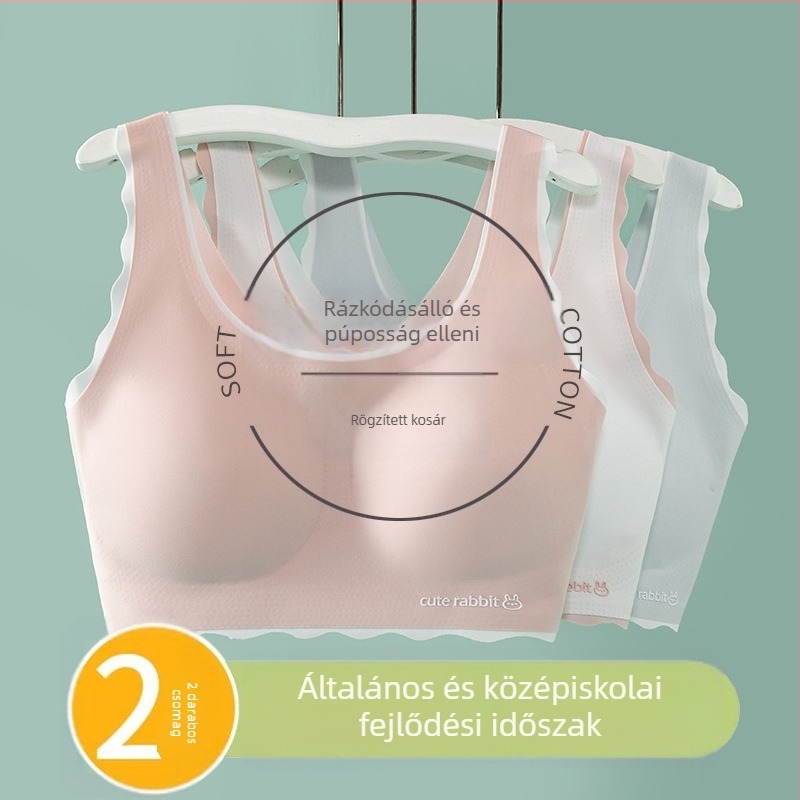 Tinédzser lányoknak – Seamless melltartó vékony, formázott kosárral, mellény-stílusú nylon.