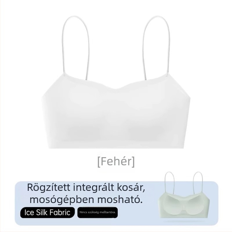 Váll nélküli, seamless melltartó beépített camisole felsővel vékony pántos ruhákhoz
