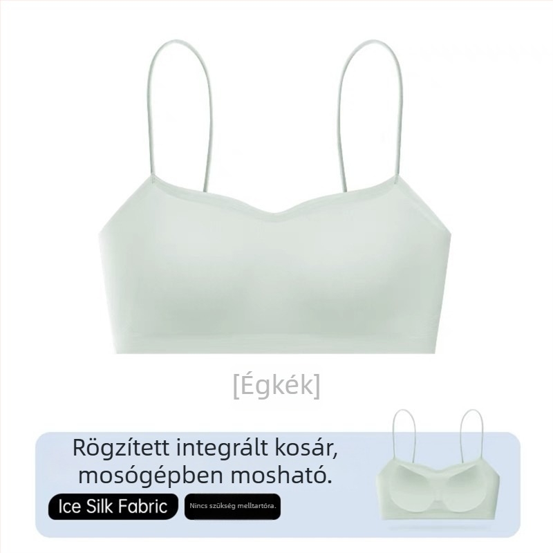 Váll nélküli, seamless melltartó beépített camisole felsővel vékony pántos ruhákhoz