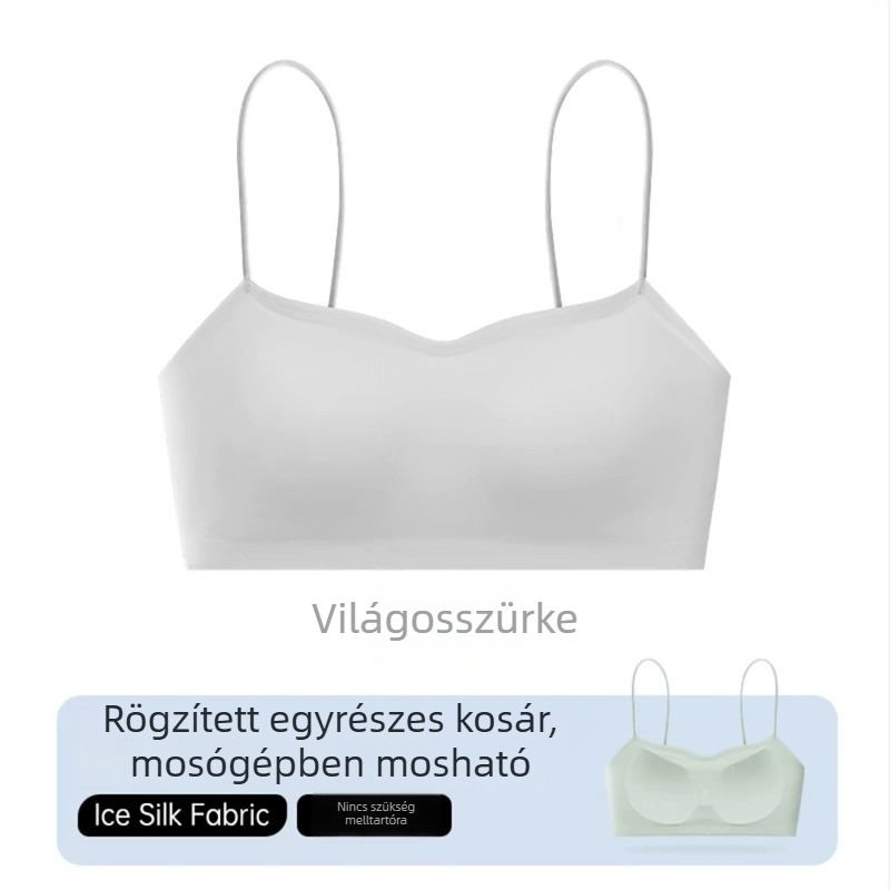 Váll nélküli, seamless melltartó beépített camisole felsővel vékony pántos ruhákhoz