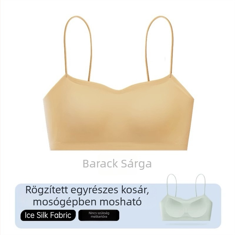 Váll nélküli, seamless melltartó beépített camisole felsővel vékony pántos ruhákhoz