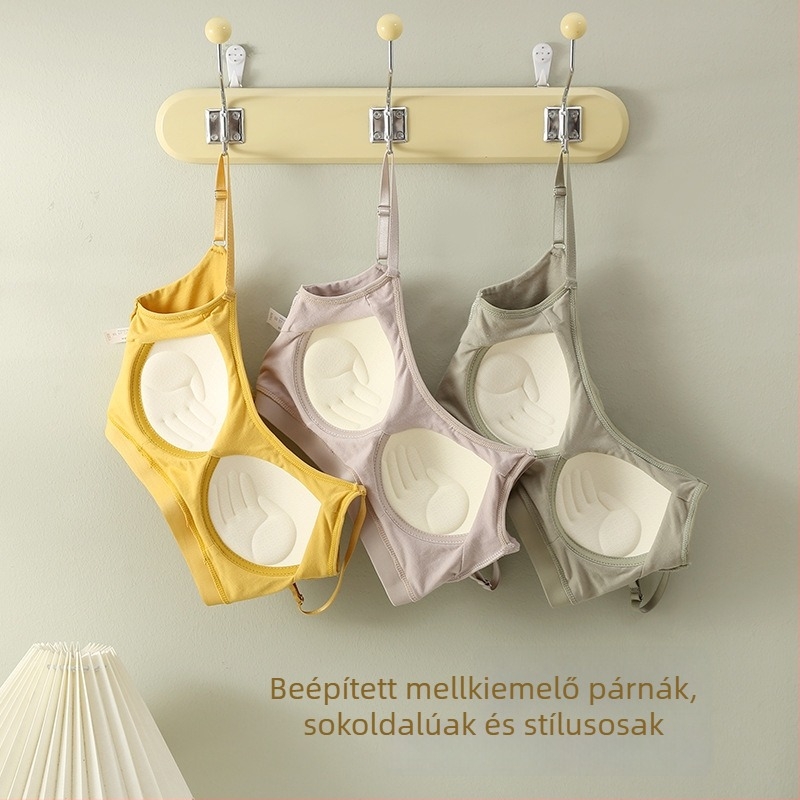 100% pamut sportmelltartó latex-pamut töltéssel és rögzített kosarakkal nőknek