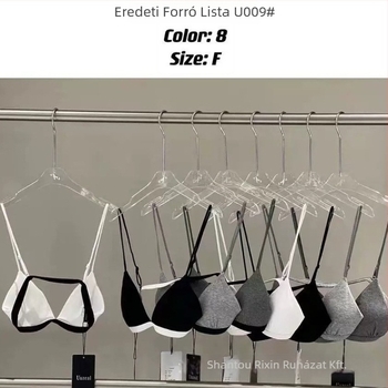 Pamut melltartó hát nélküli 3/4 kosárral, vékony formázott kosár, levehető dupla pántok, lélegző kényelem