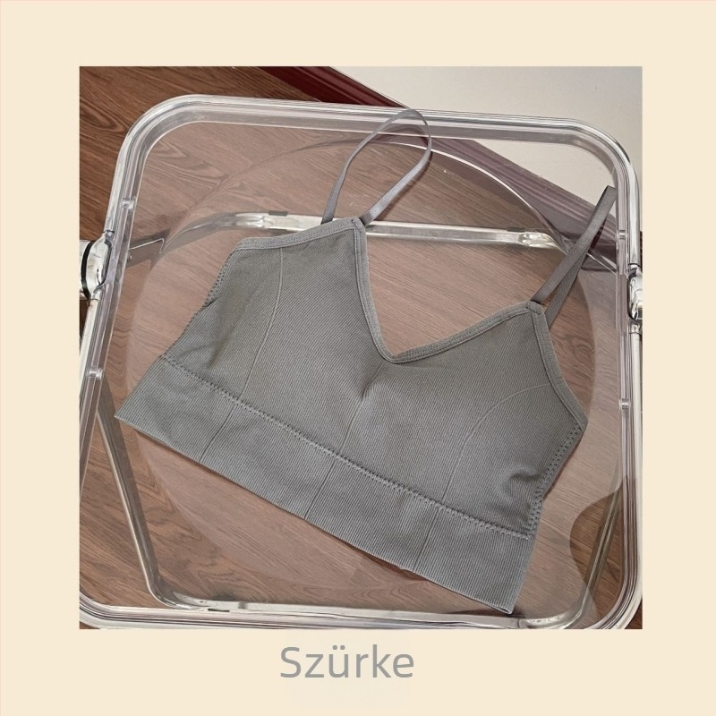 Wrap típusú melltartó nylon 70–80%, szorítás, légáteresztő, felső támasz, 3/4-es kosár, kosárforma: felső vékony / alsó vastag