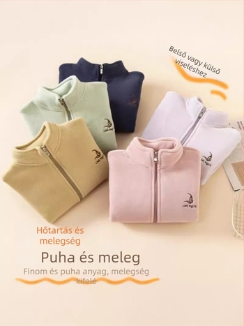 Uniszex gyerek téli kabát Orient velvet sherpa anyaggal, előre cipzárral, 3-8 éveseknek