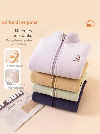 Uniszex gyerek téli kabát Orient velvet sherpa anyaggal, előre cipzárral, 3-8 éveseknek