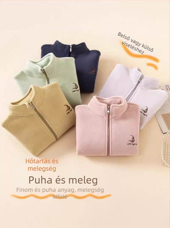 Uniszex gyerek téli kabát Orient velvet sherpa anyaggal, előre cipzárral, 3-8 éveseknek