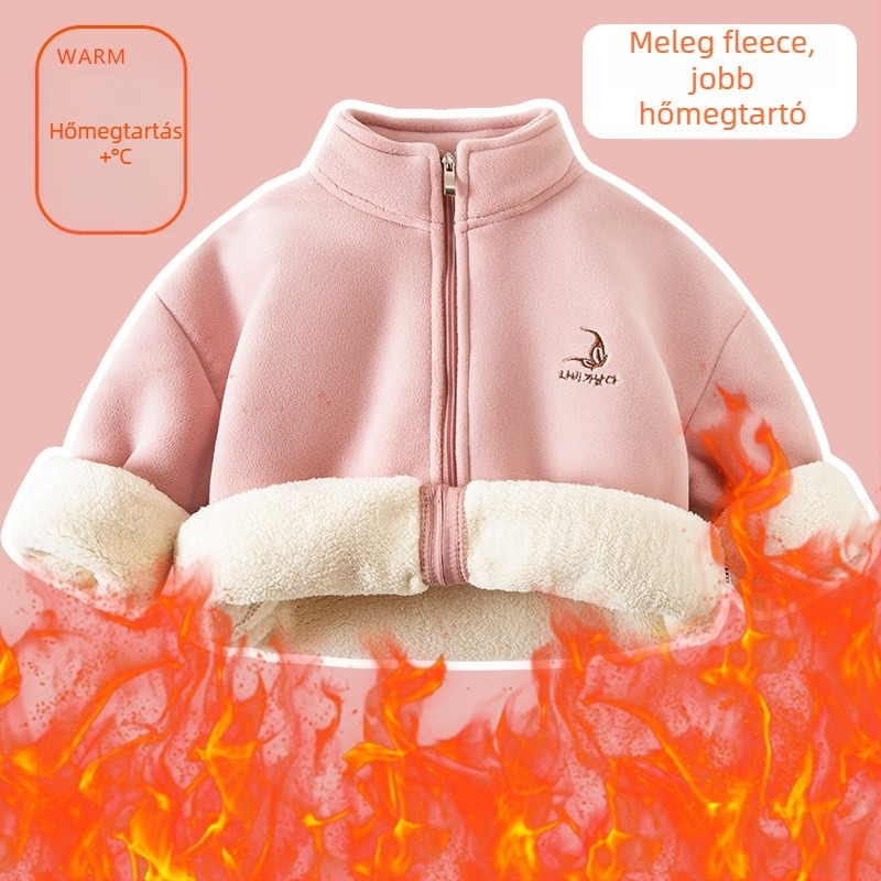 Uniszex gyerek téli kabát Orient velvet sherpa anyaggal, előre cipzárral, 3-8 éveseknek