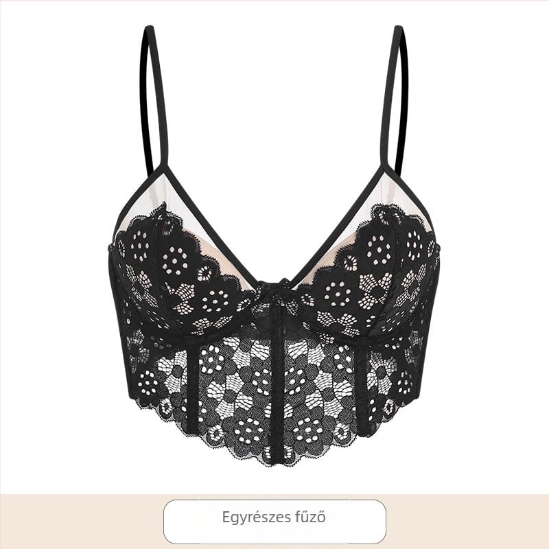 Csipkés ultrakönnyű melltartó 3/4-es kosárral, ultra‑tömör formájú kosár, fő anyag: nejlon 50%, bélés: nejlon 50%, fix dupla vállpántok