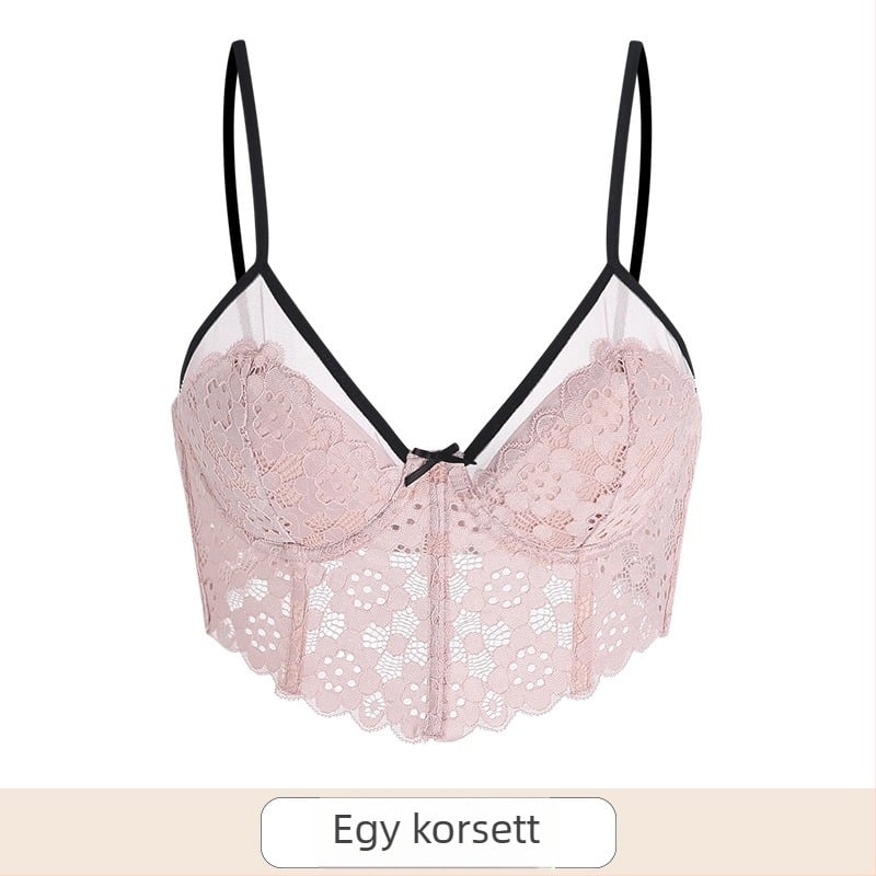 Csipkés ultrakönnyű melltartó 3/4-es kosárral, ultra‑tömör formájú kosár, fő anyag: nejlon 50%, bélés: nejlon 50%, fix dupla vállpántok