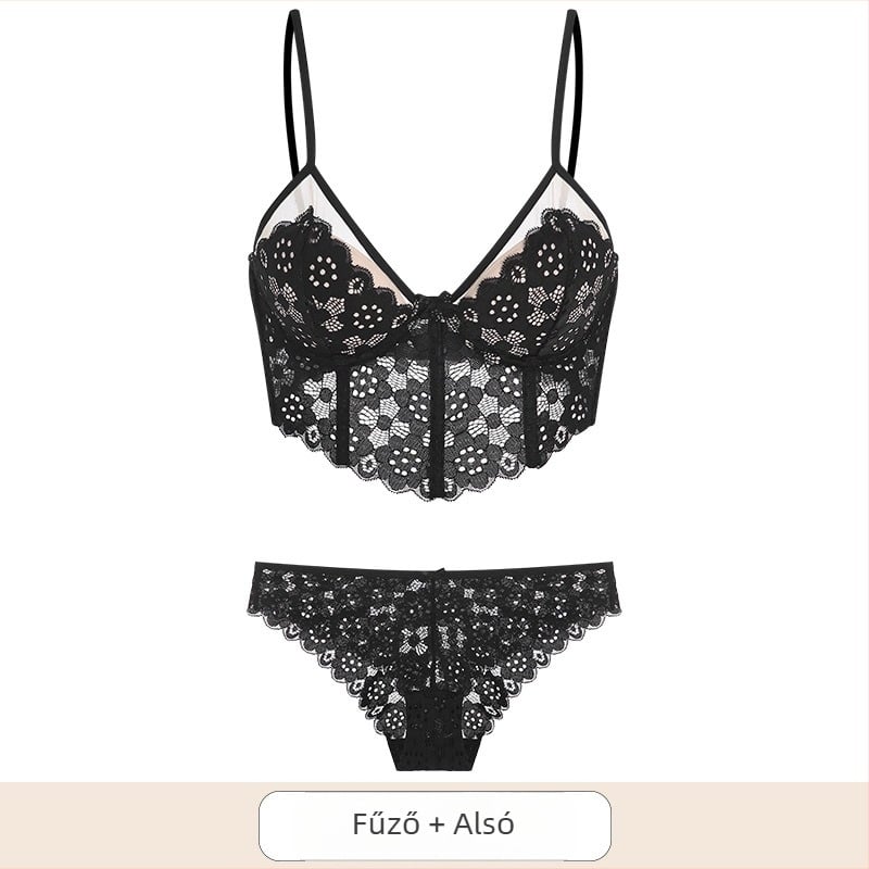 Csipkés ultrakönnyű melltartó 3/4-es kosárral, ultra‑tömör formájú kosár, fő anyag: nejlon 50%, bélés: nejlon 50%, fix dupla vállpántok