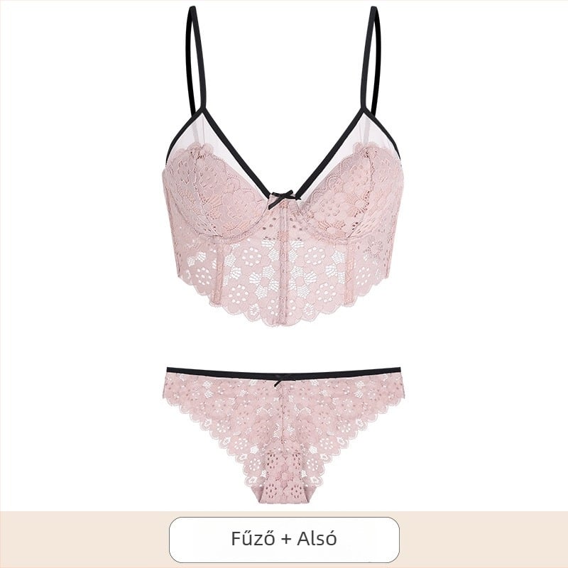 Csipkés ultrakönnyű melltartó 3/4-es kosárral, ultra‑tömör formájú kosár, fő anyag: nejlon 50%, bélés: nejlon 50%, fix dupla vállpántok