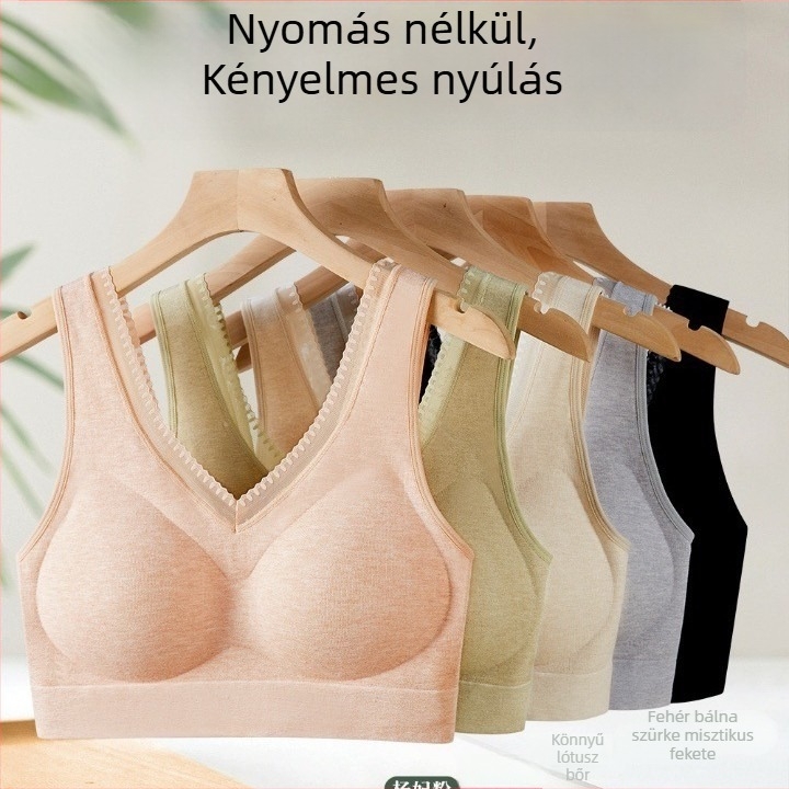 Csipkés sportmelltartó vest-stílusban, kód 8955, 3/4 kosár, vékony formázott kosár, bélés modal-selyem, fő anyag viszkóz-spandex 70–80%