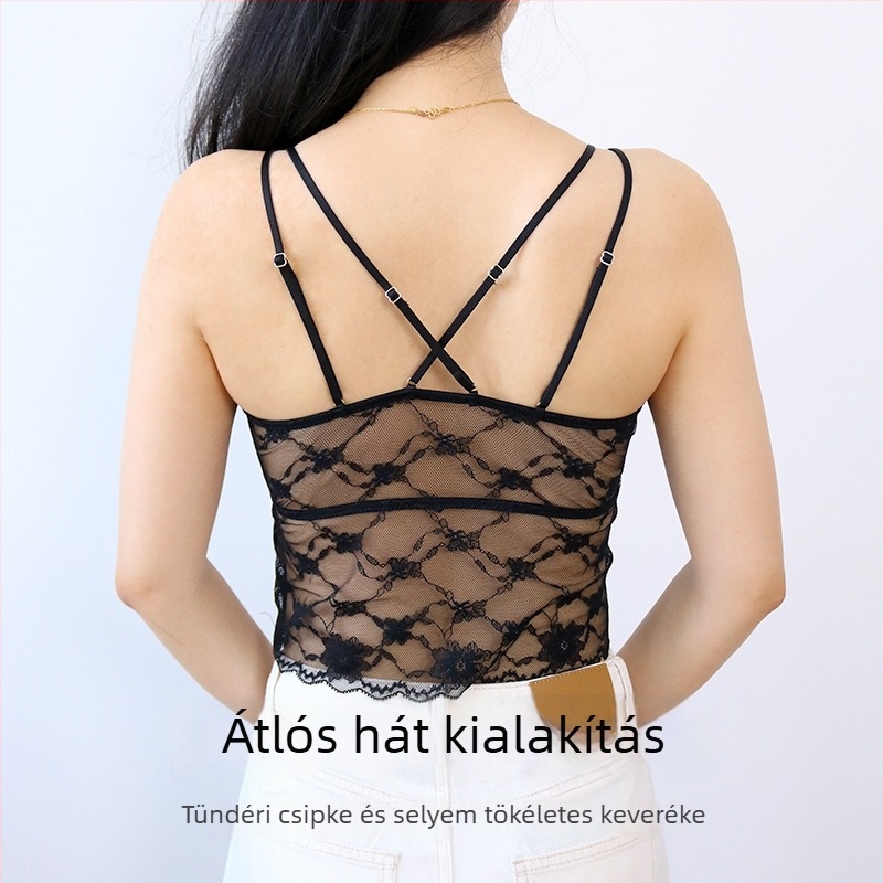 Selyemsatén melltartó kereszt hátsó pántokkal, 100% mulberi selyem, vékony latex kosárkák, rögzített dupla vállpántok