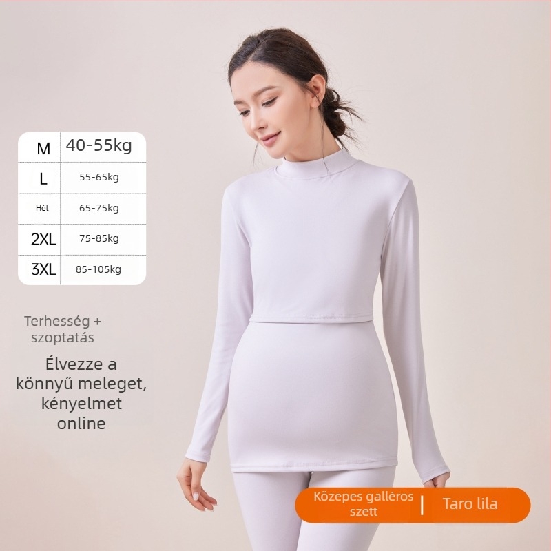 An tianyi Maternity termikus készlet, hosszú ujjú, szoptatási nyílás, poliészter 80–90%, őszi-téli 2025
