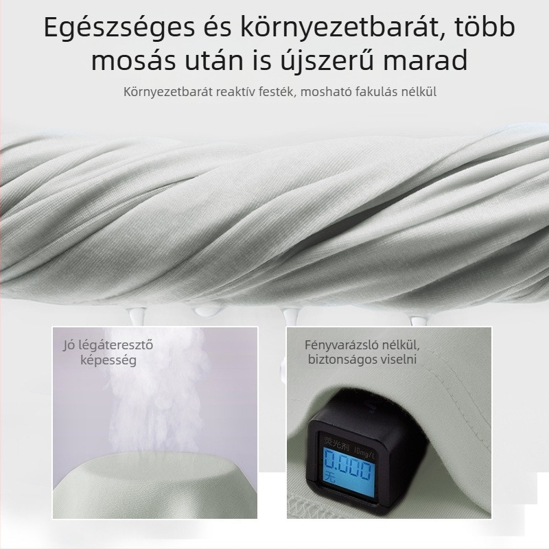Kismama és szoptatós pizsama szett, két darabos, 95% feletti pamut, hosszú ujjú, szoptatási nyílás