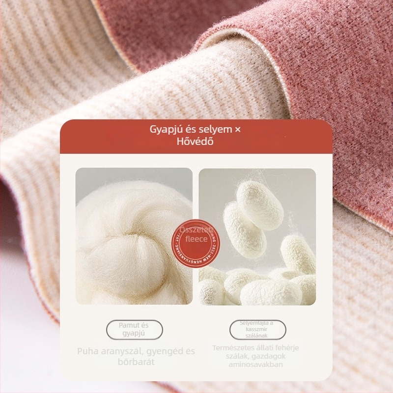 Anyasági termosz alapréteg szett etetéshez — őszi-téli felső és nadrág, kationos poliészter, 181–200 g/m², kerek nyak, hosszú ujj