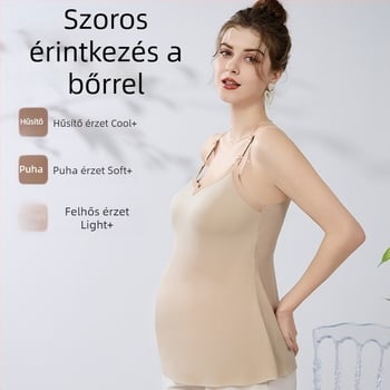 Hűsítő UV-védett szoptatós camiszol, merevítő nélküli, előre nyíló záródás, terhes és szoptató, hosszú és vékony, nylon