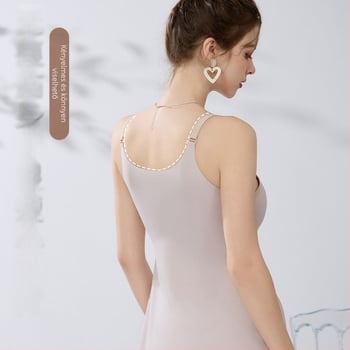 Hűsítő UV-védett szoptatós camiszol, merevítő nélküli, előre nyíló záródás, terhes és szoptató, hosszú és vékony, nylon