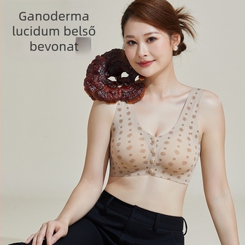 Melltartó szoptatáshoz varrás nélküli, előre záródó, vezeték nélküli, légáteresztő, lágy tartás