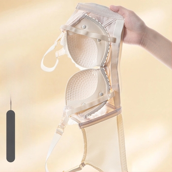 Posztpartum szoptatós melltartó elülső csattal záródó, anti-süllyedés, vékony formázott kosár, levehető dupla vállpántok