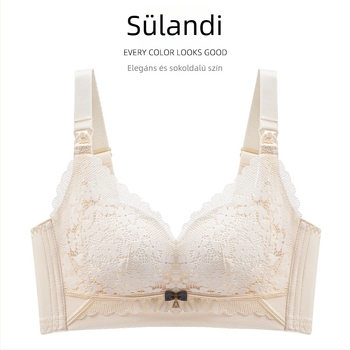 Posztpartum szoptatós melltartó elülső csattal záródó, anti-süllyedés, vékony formázott kosár, levehető dupla vállpántok