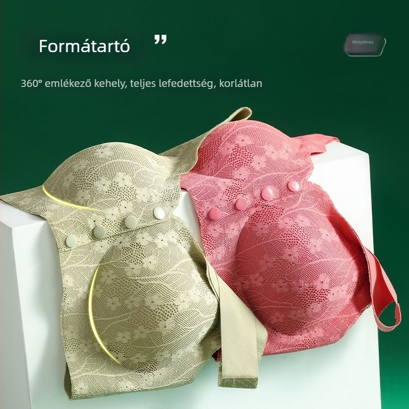 Szoptatós melltartó előre gombbal, acélhurok nélküli, nylon anyag, bélés nylon 70-80%, fix kettős vállpántok