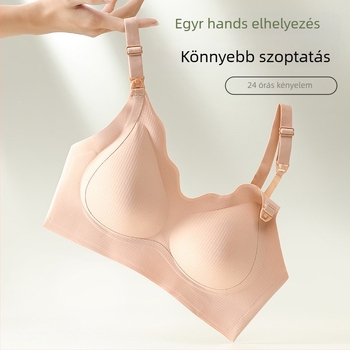 Várandósság alatti szoptatós melltartó, ultra vékony, acélmerevítés nélkül, varrásmentes, elülső zár