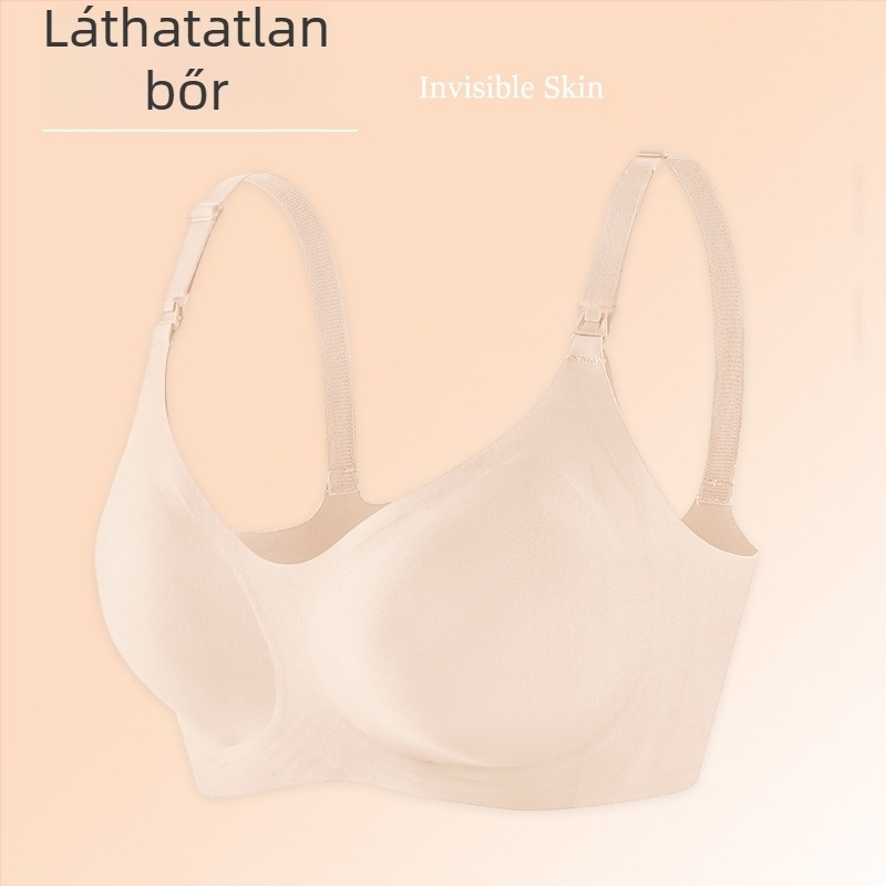 Szoptatós melltartó leválasztható dupla vállpántokkal, vékony formázott kosarak, hátul négy sor kapocs, nejlon anyag