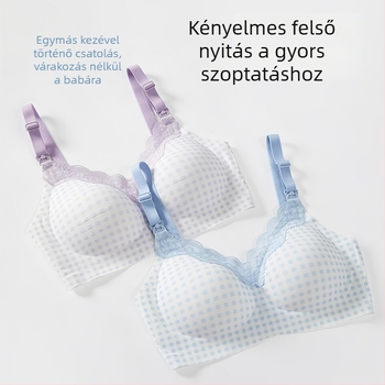 Új vékony szoptatós melltartó terhességre és a szülés utáni időszakra, nőies anyasági fehérnemű a szoptatáshoz