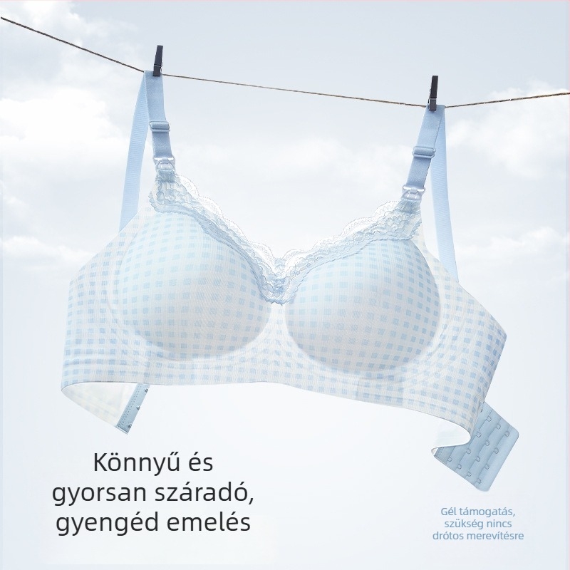 Új vékony szoptatós melltartó terhességre és a szülés utáni időszakra, nőies anyasági fehérnemű a szoptatáshoz