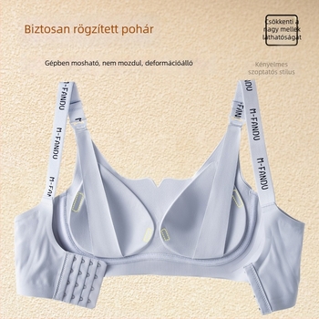 Szoptatós melltartó, anti-összecsúszás, formázott kosár, acél nélküli, fix pántok, terhességre